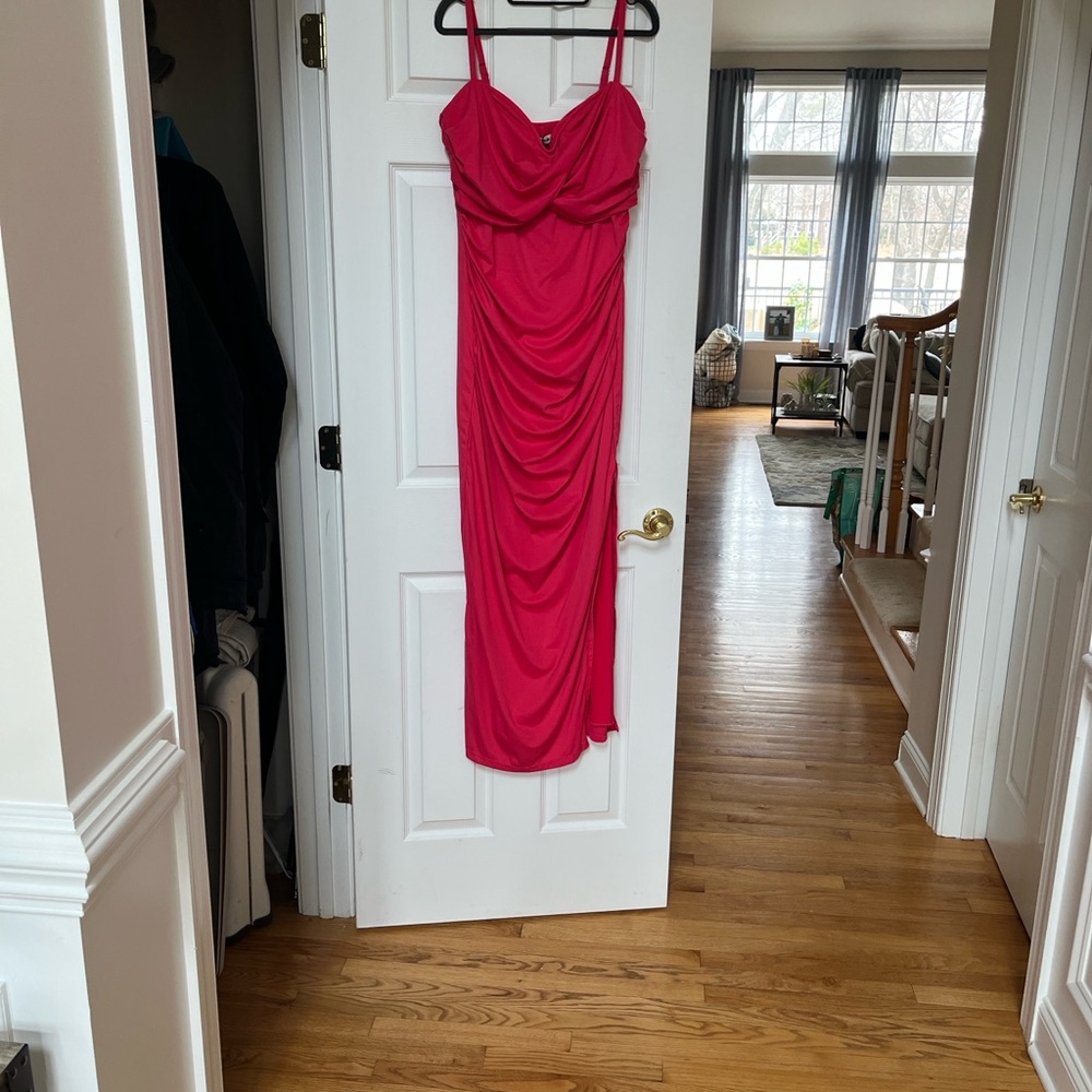 Elegant Pink Maxi Dress